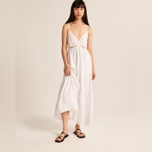 ABERCROMBIE Plunge Cutout Maxi Dress